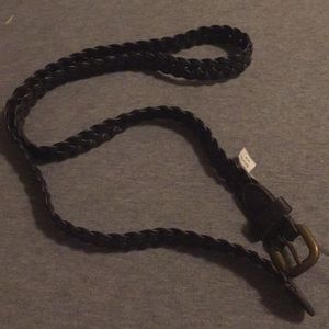 Brown faux leather belt